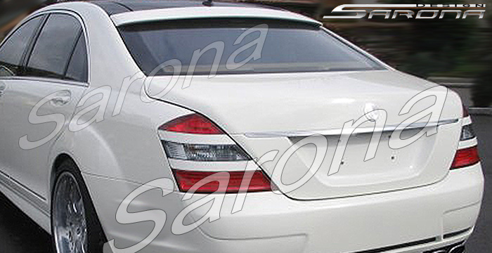 Custom Mercedes S Class  Sedan Roof Wing (2007 - 2013) - $299.00 (Manufacturer Sarona, Part #MB-020-RW)